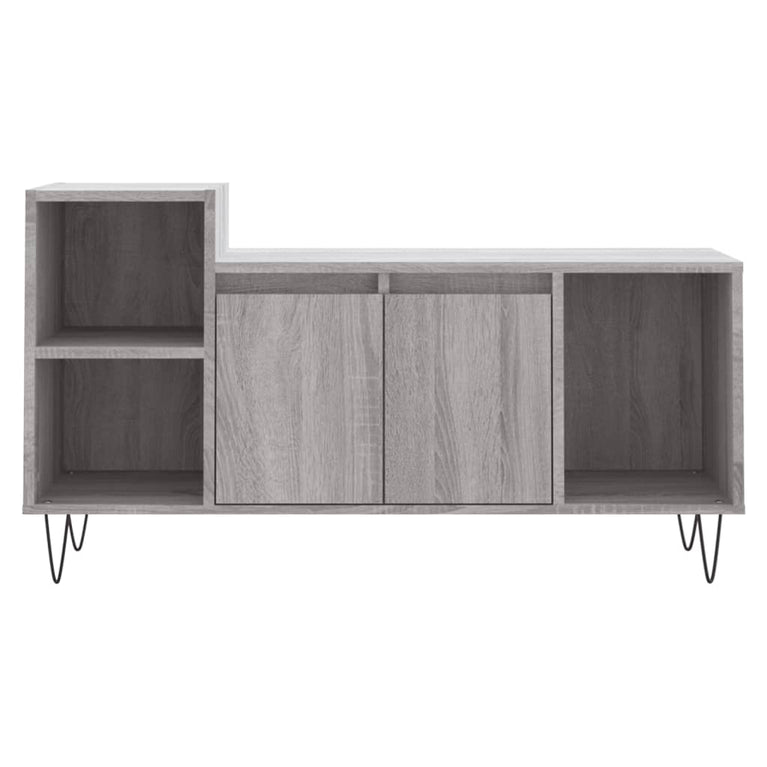 Tv-meubel 100x35x55 cm bewerkt hout grijs sonoma eikenkleurig MeubelReus