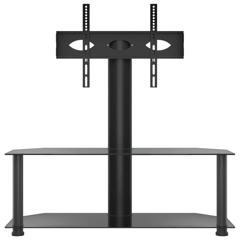 Tv-standaard hoek 2-laags voor 32-70 inch zwart