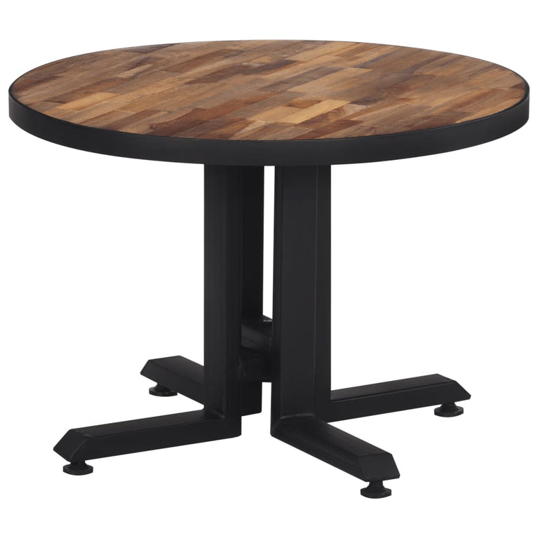 Salontafel rond Ø55x40 cm massief gerecycled teakhout