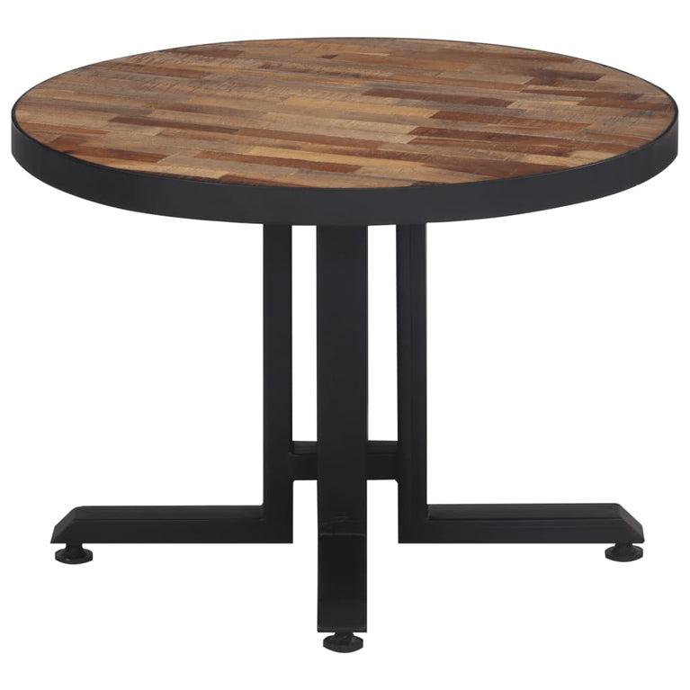 Salontafel rond Ø55x40 cm massief gerecycled teakhout