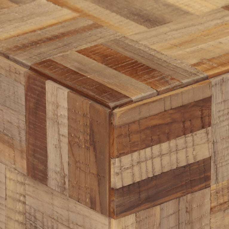 Bankje 110x35x45 cm massief gerecycled teakhout