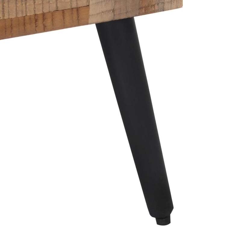 Bankje 110x35x45 cm massief gerecycled teakhout