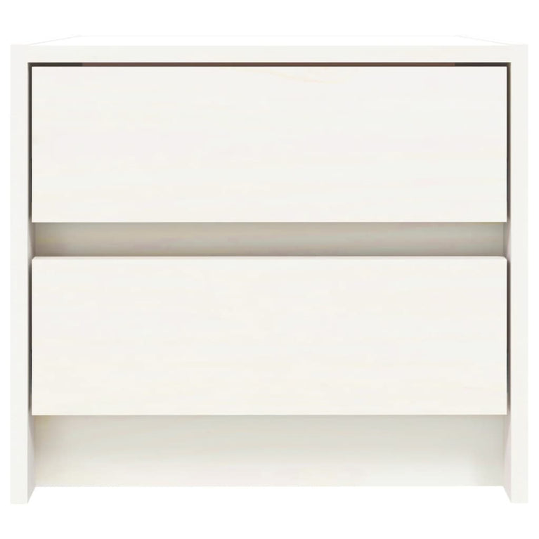 Nachtkastjes 2 st 40x31x35,5 cm massief grenenhout wit MeubelReus