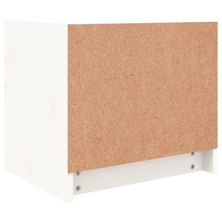 Nachtkastjes 2 st 40x31x35,5 cm massief grenenhout wit MeubelReus