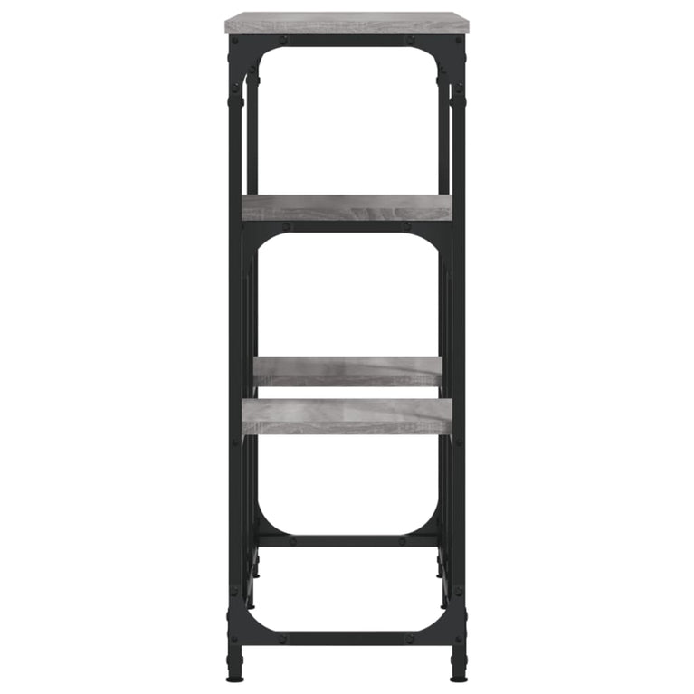 Wandtafel 89,5x28x76 cm bewerkt hout grijs sonoma eikenkleurig MeubelReus