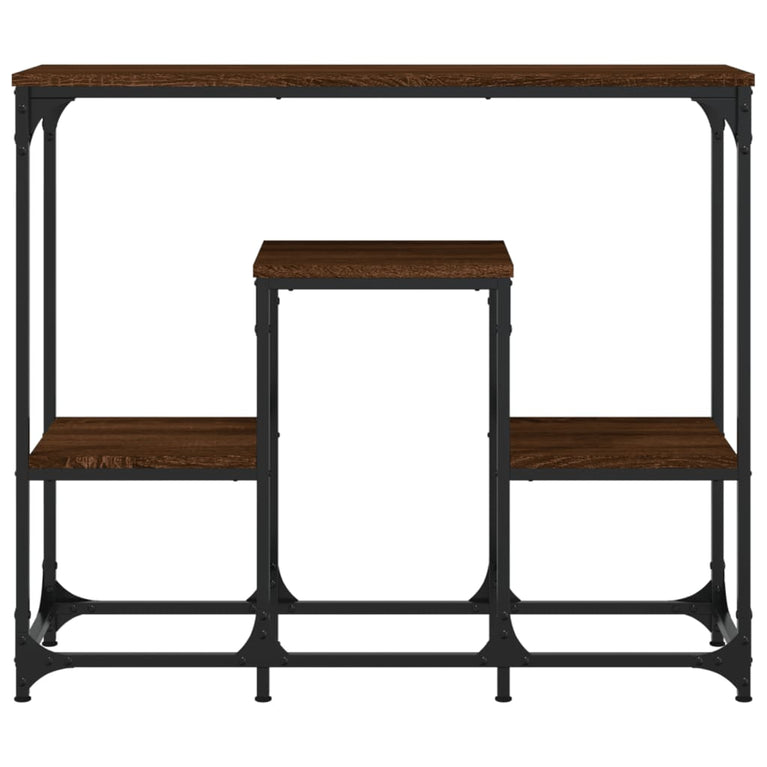 Wandtafel 89,5x28x76 cm bewerkt hout bruin eikenkleur MeubelReus