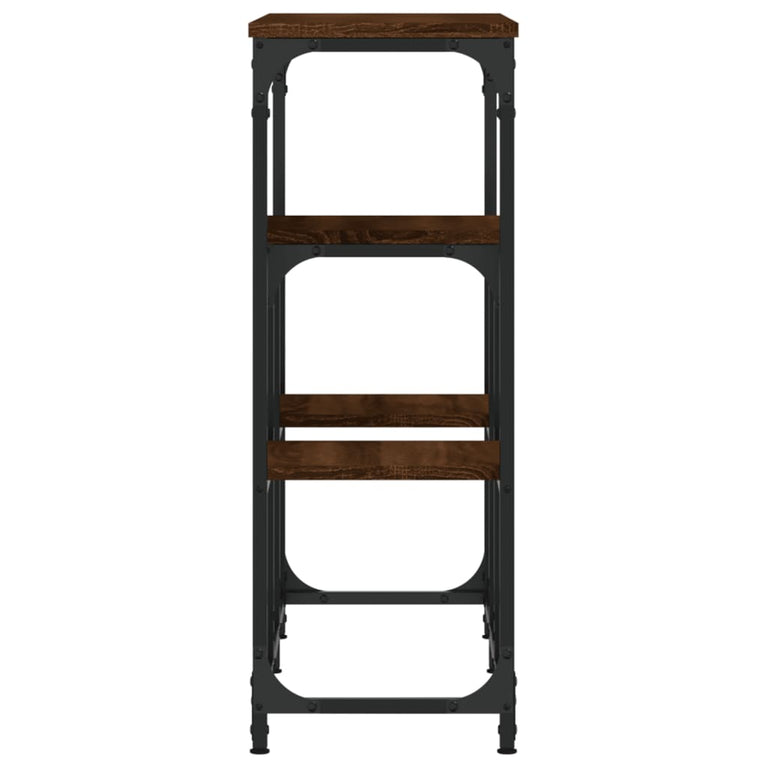 Wandtafel 89,5x28x76 cm bewerkt hout bruin eikenkleur MeubelReus