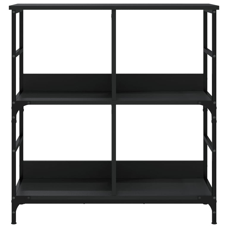 Boekenkast 78,5x33x82 cm bewerkt hout zwart MeubelReus