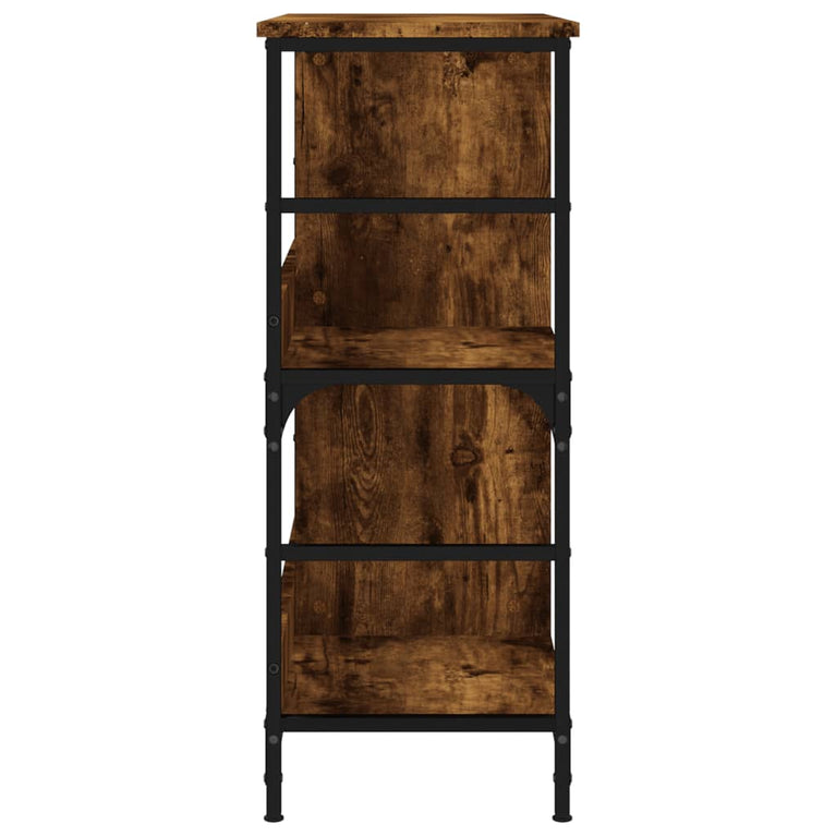Boekenrek 78,5x33x82 cm bewerkt hout gerookt eikenkleurig MeubelReus