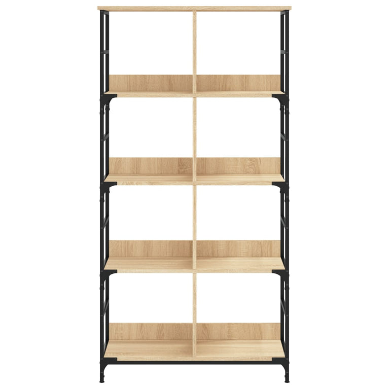 Boekenrek 78,5x33x153 cm bewerkt hout sonoma eikenkleurig MeubelReus