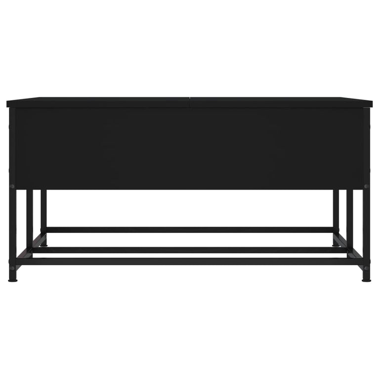 Salontafel 80x80x40 cm bewerkt hout zwart MeubelReus