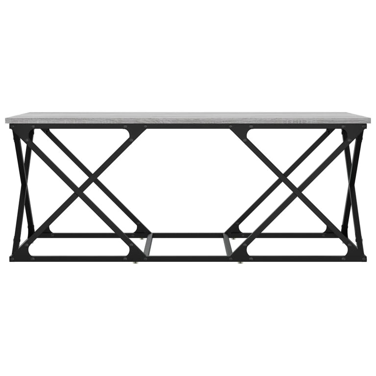 Salontafel 100x49x40 cm bewerkt hout grijs sonoma MeubelReus