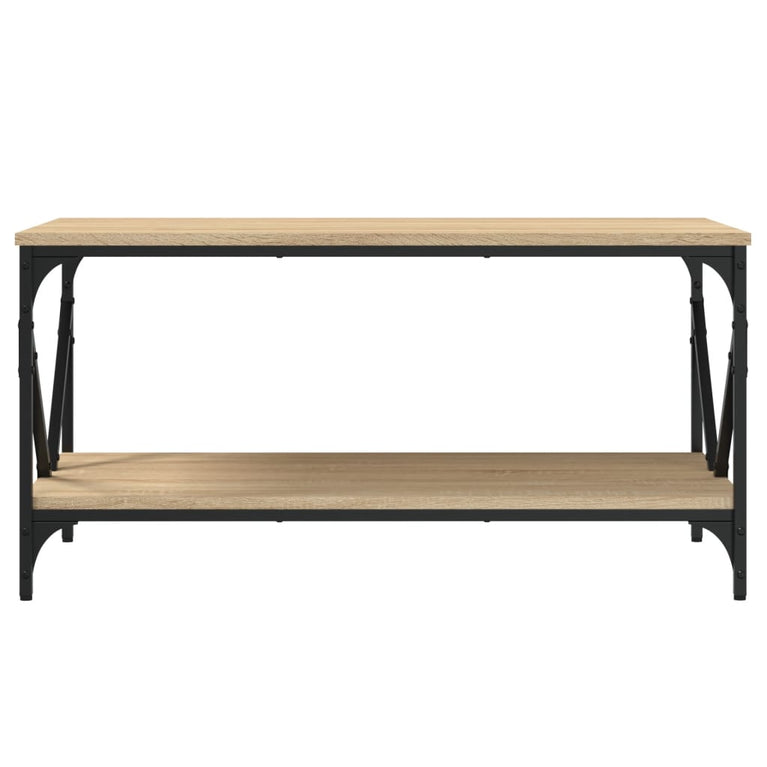 Salontafel 90x50x45 cm bewerkt hout sonoma eikenkleurig MeubelReus