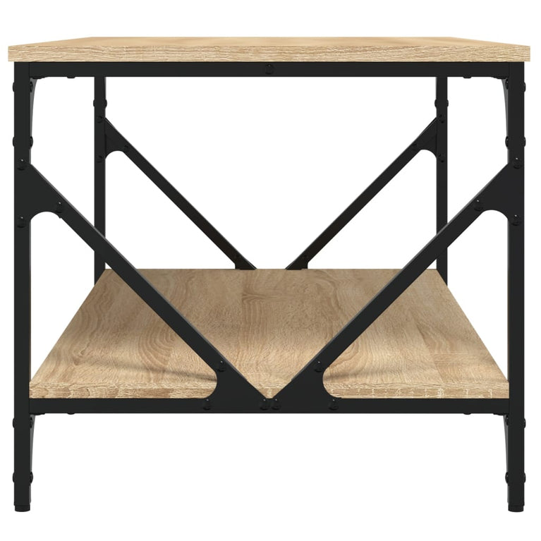 Salontafel 90x50x45 cm bewerkt hout sonoma eikenkleurig MeubelReus