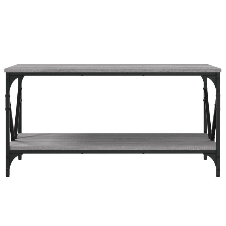 Salontafel 90x50x45 cm bewerkt hout grijs sonoma MeubelReus