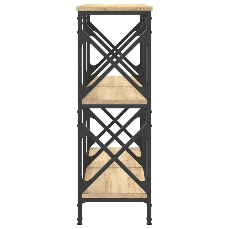 Wandtafel 100x28x80,5 cm bewerkt hout sonoma eikenkleurig MeubelReus