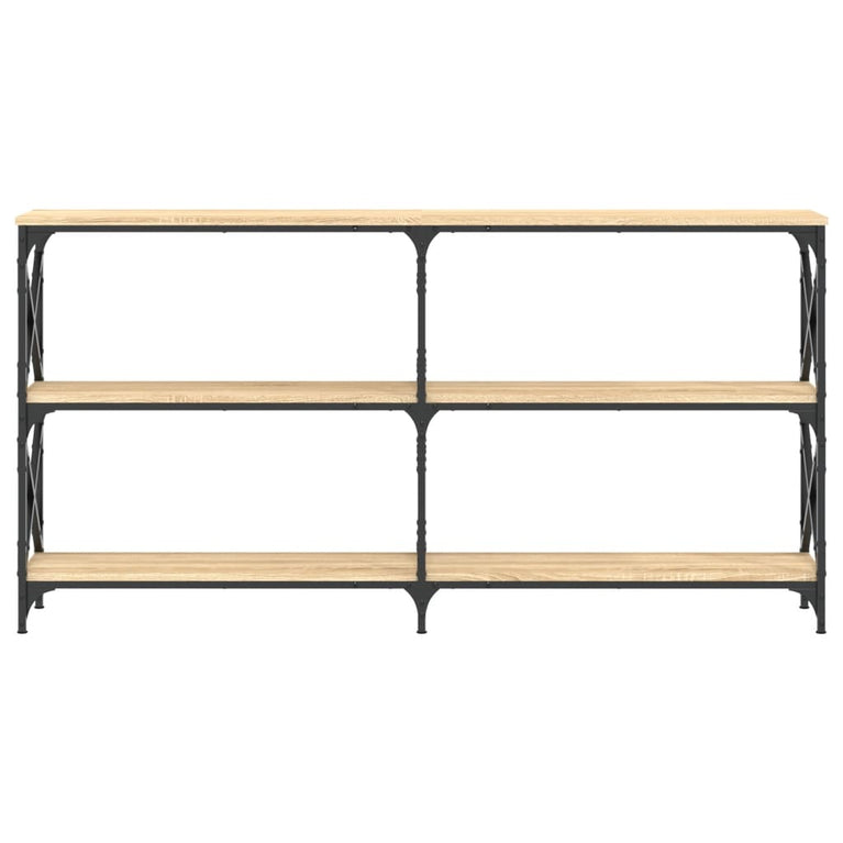 Wandtafel 156x28x80,5 cm bewerkt hout sonoma eikenkleurig MeubelReus