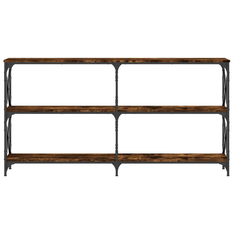 Wandtafel 156x28x80,5 cm bewerkt hout gerookt eikenkleurig MeubelReus