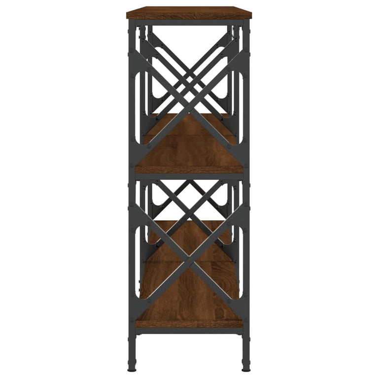 Wandtafel 200x28x80,5 cm bewerkt hout bruin eikenkleur MeubelReus