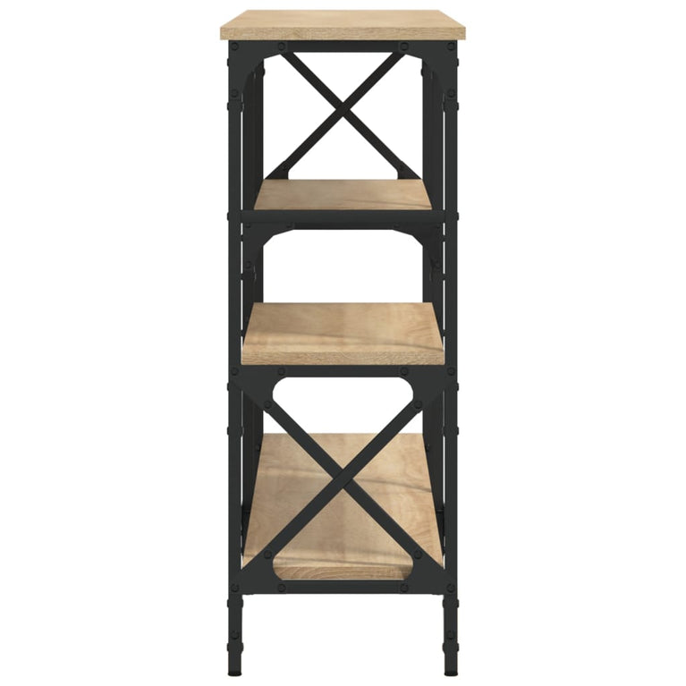 Wandtafel 150x29x76,5 cm bewerkt hout sonoma eikenkleurig MeubelReus