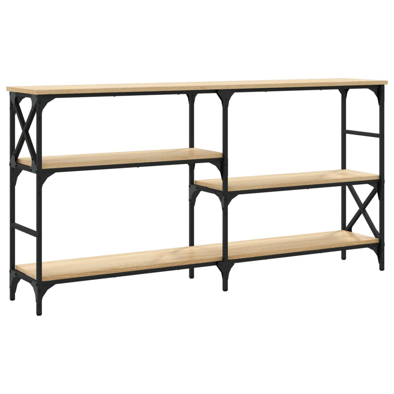 Wandtafel 150x29x76,5 cm bewerkt hout sonoma eikenkleurig MeubelReus