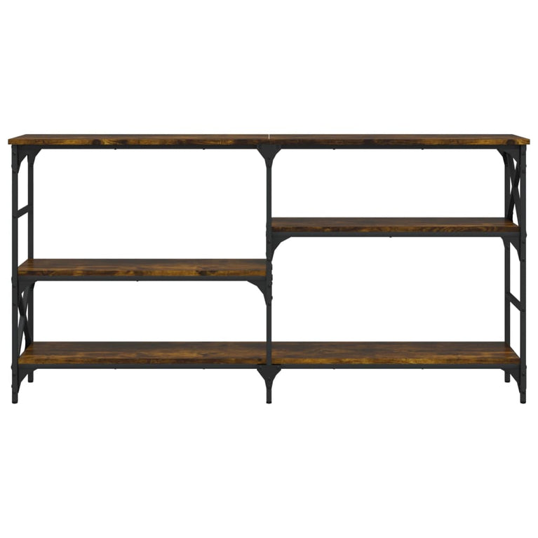 Wandtafel 150x29x76,5 cm bewerkt hout gerookt eikenkleurig MeubelReus