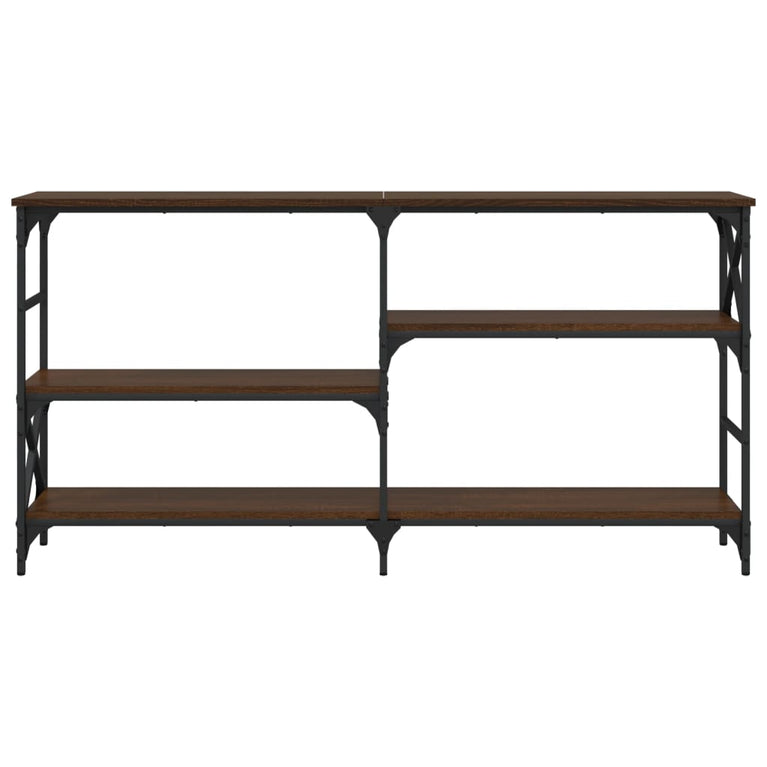 Wandtafel 150x29x76,5 cm bewerkt hout bruin eikenkleur MeubelReus