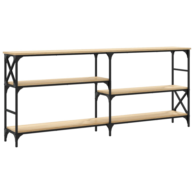 Wandtafel 180x29x76,5 cm bewerkt hout sonoma eikenkleurig MeubelReus