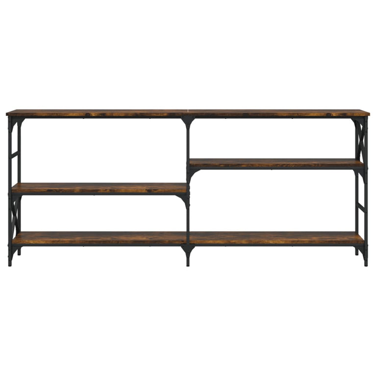 Wandtafel 180x29x76,5 cm bewerkt hout gerookt eikenkleurig MeubelReus