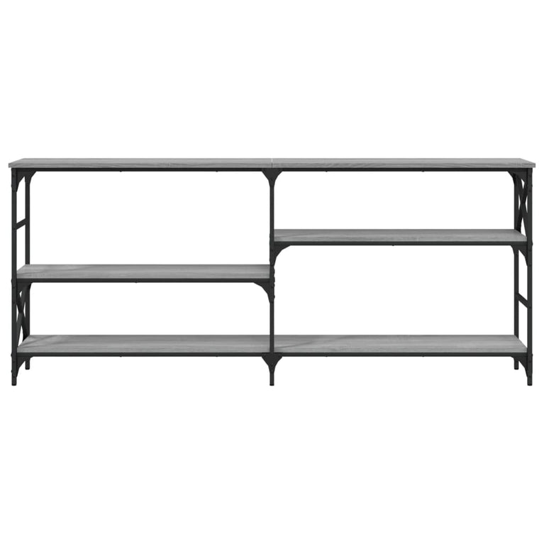 Wandtafel 180x29x76,5 cm bewerkt hout grijs sonoma eikenkleurig MeubelReus