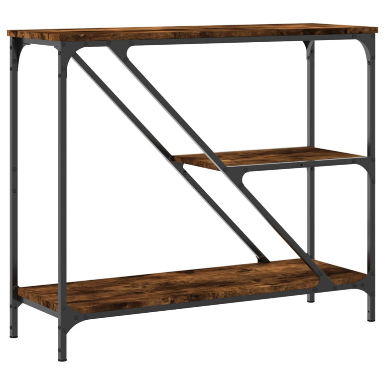 Wandtafel 88,5x30x75 cm bewerkt hout gerookt eikenkleurig MeubelReus