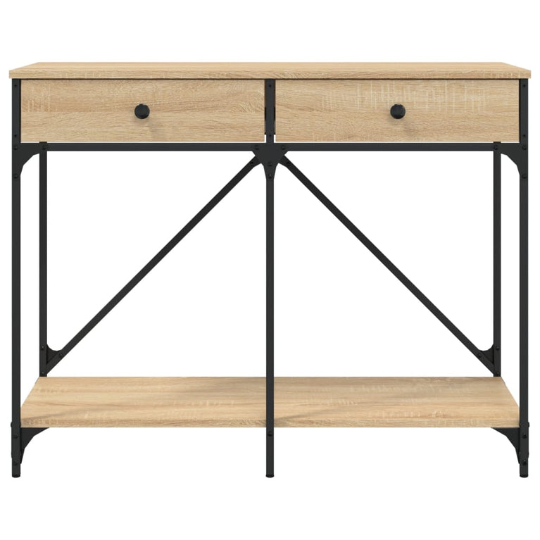 Wandtafel 100x39x78,5 cm bewerkt hout sonoma eikenkleurig MeubelReus