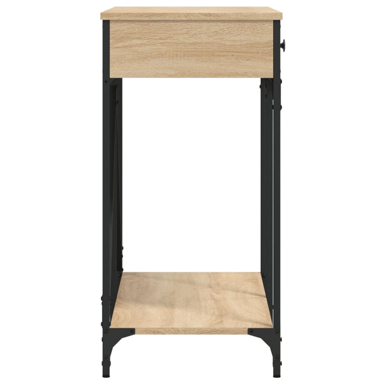 Wandtafel 100x39x78,5 cm bewerkt hout sonoma eikenkleurig MeubelReus