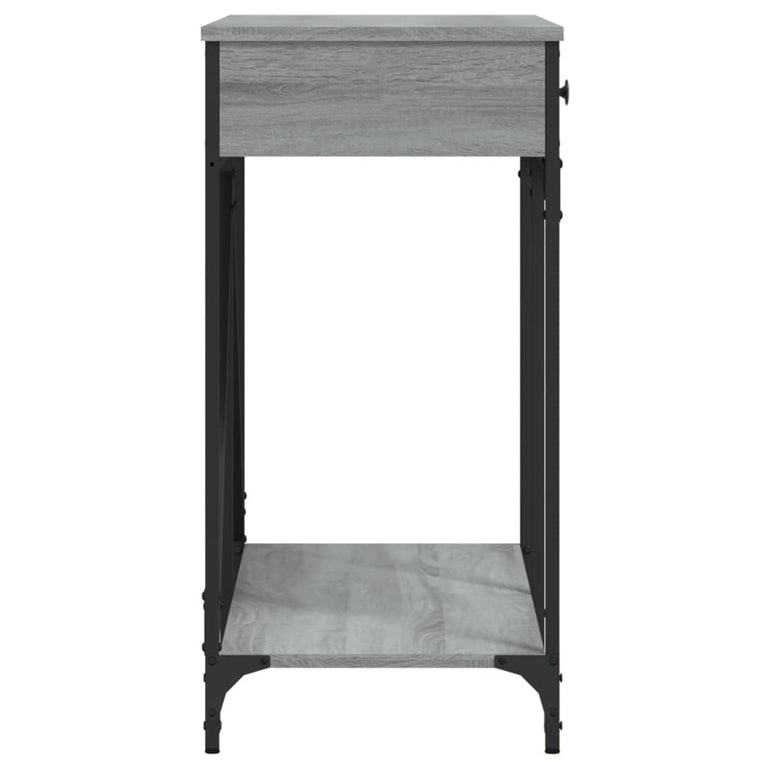Wandtafel 100x39x78,5 cm bewerkt hout grijs sonoma eikenkleurig MeubelReus