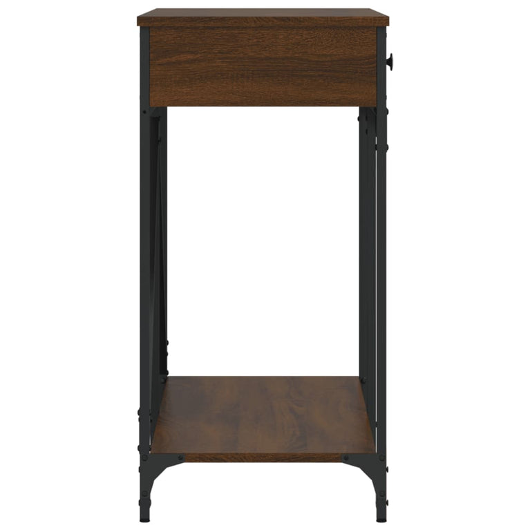 Wandtafel 100x39x78,5 cm bewerkt hout bruin eikenkleur MeubelReus