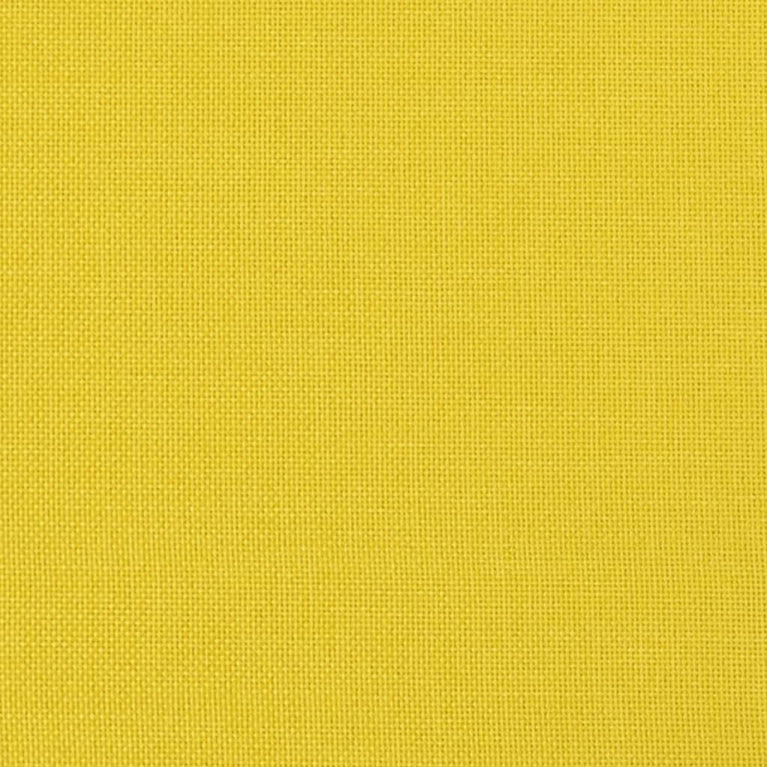 Driezitsbank 180 cm stof lichtgeel