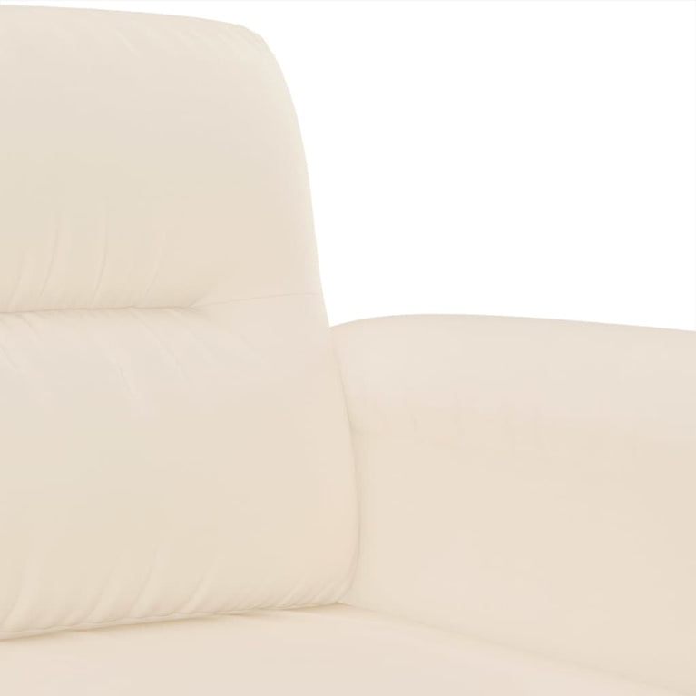 Tweezitsbank 120 cm microvezelstof beige