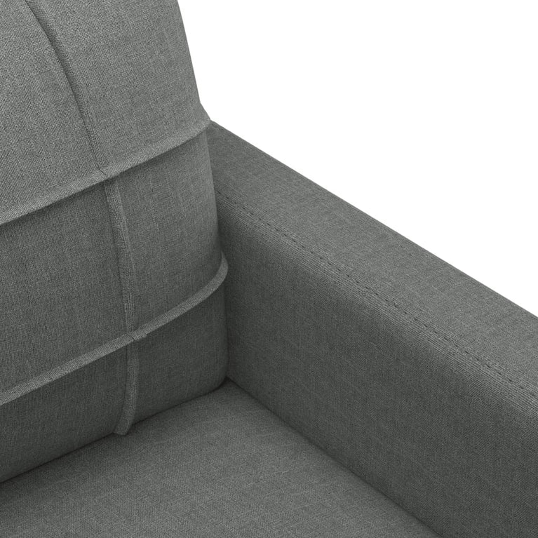 Tweezitsbank 120 cm stof donkergrijs