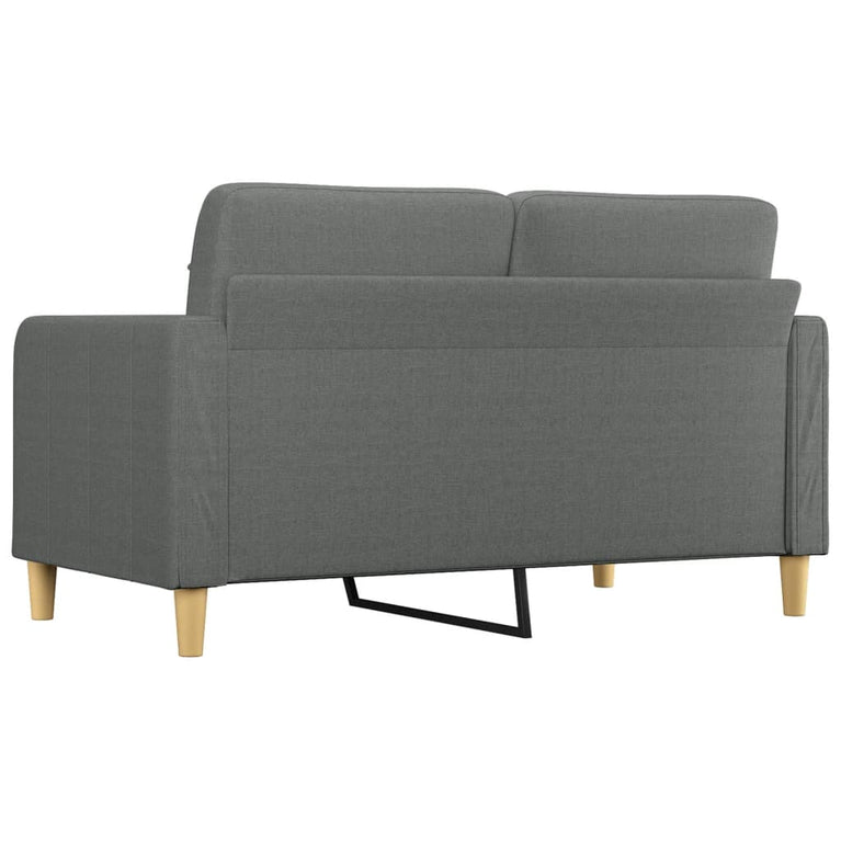 Tweezitsbank 140 cm stof donkergrijs MeubelReus