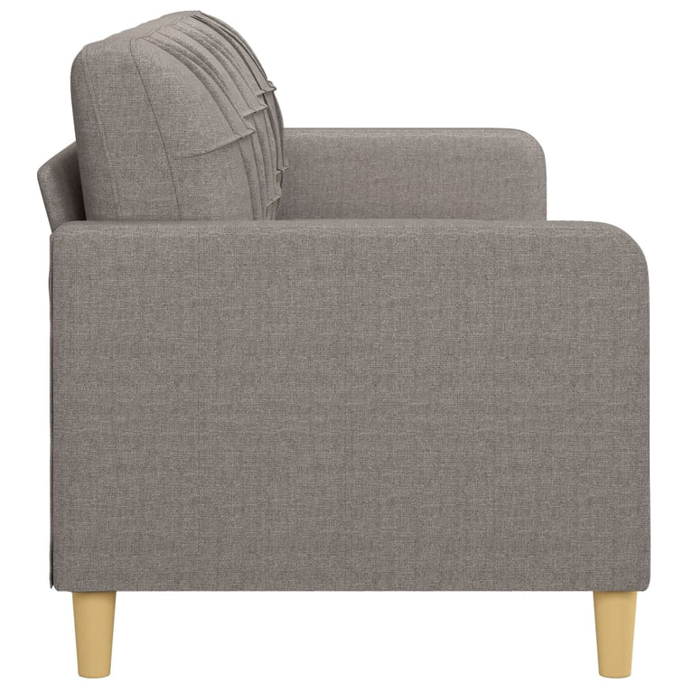 Driezitsbank 180 cm stof taupe MeubelReus