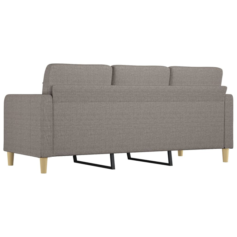Driezitsbank 180 cm stof taupe MeubelReus