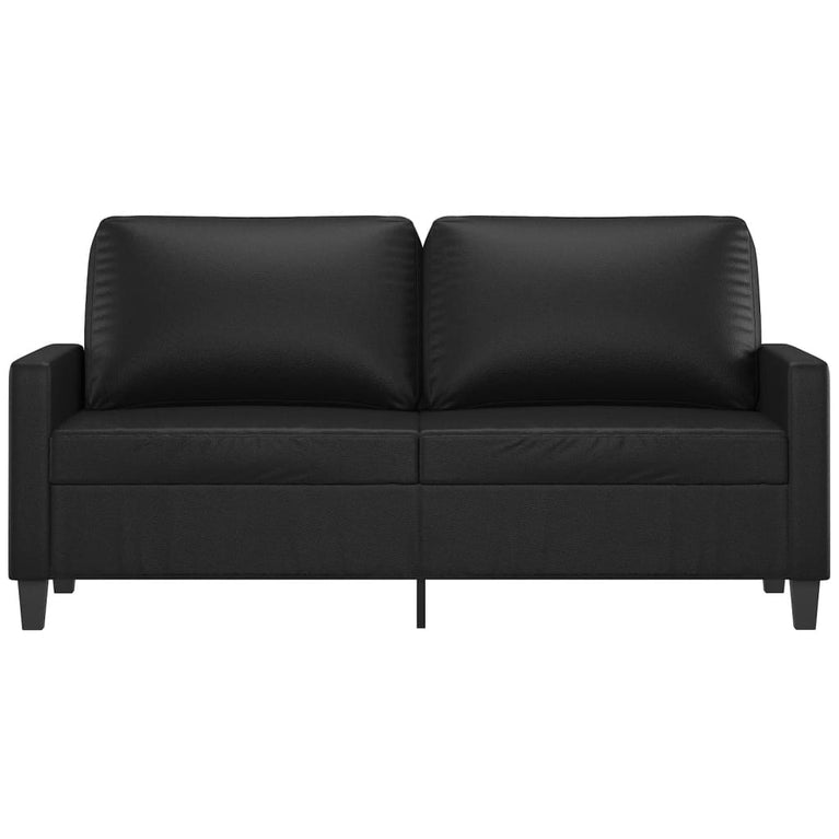 Tweezitsbank 140 cm kunstleer zwart MeubelReus