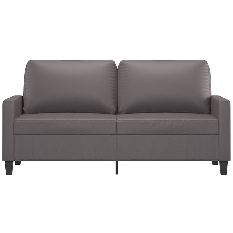Tweezitsbank 140 cm kunstleer grijs MeubelReus