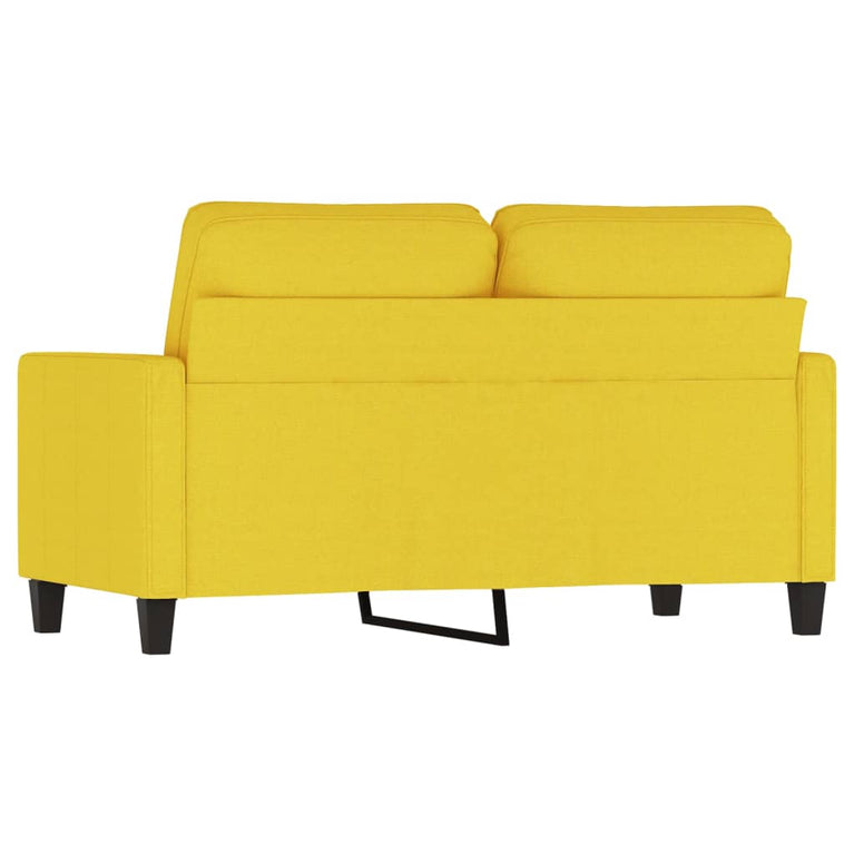 Tweezitsbank 120 cm stof lichtgeel MeubelReus
