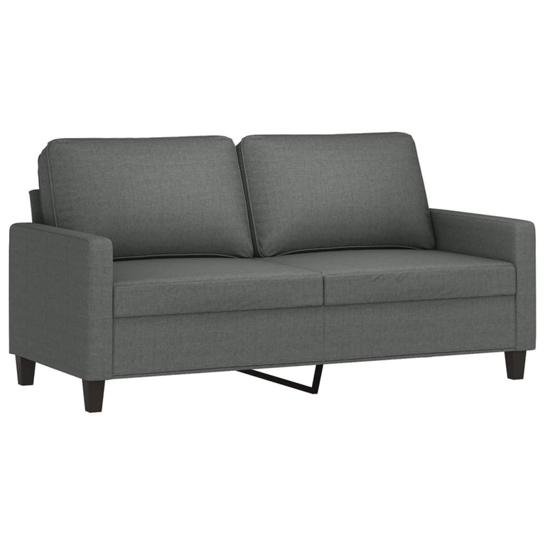 Tweezitsbank 140 cm stof donkergrijs MeubelReus