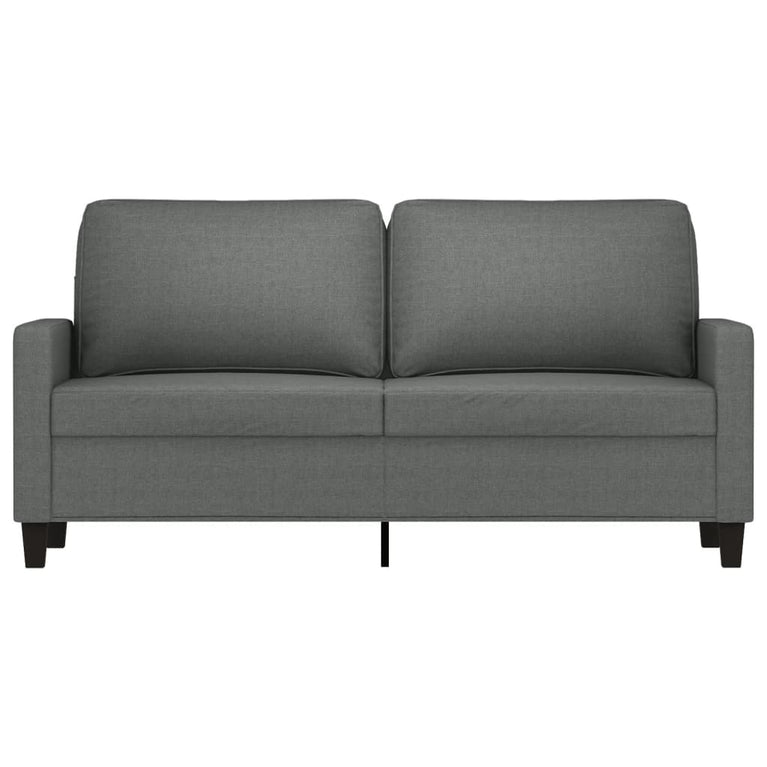 Tweezitsbank 140 cm stof donkergrijs MeubelReus