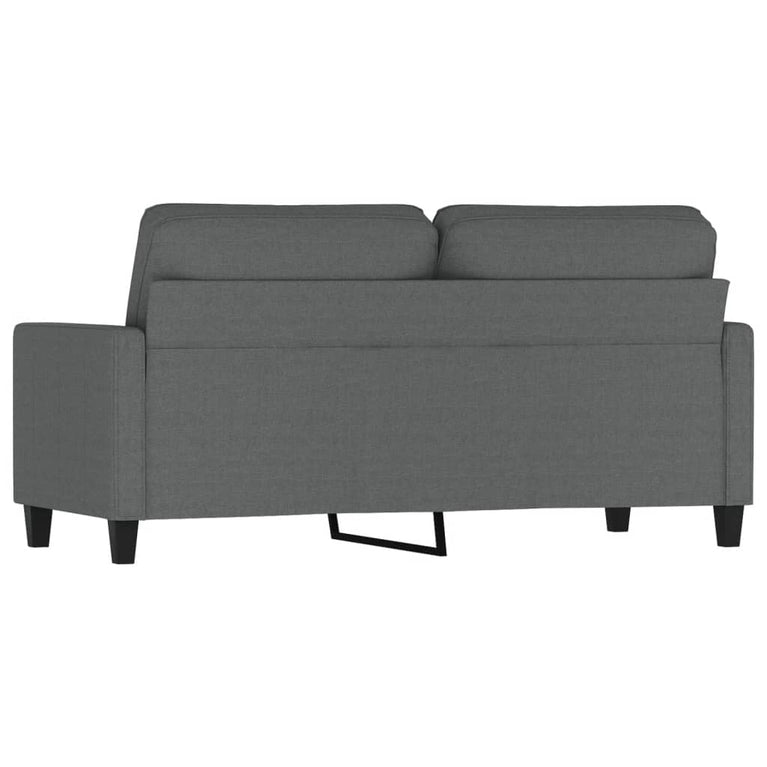 Tweezitsbank 140 cm stof donkergrijs MeubelReus