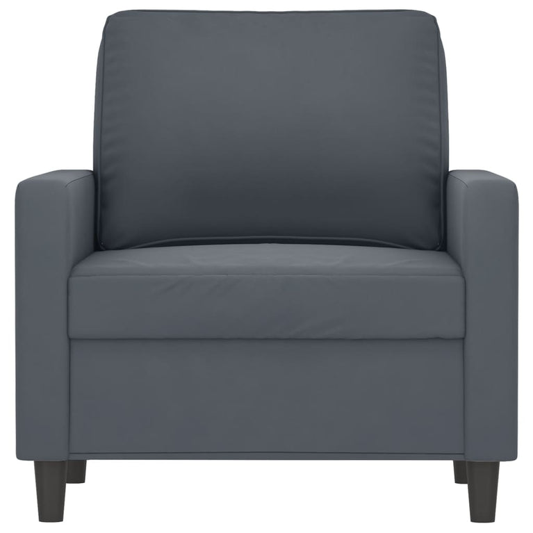 Fauteuil 60 cm fluweel donkergrijs