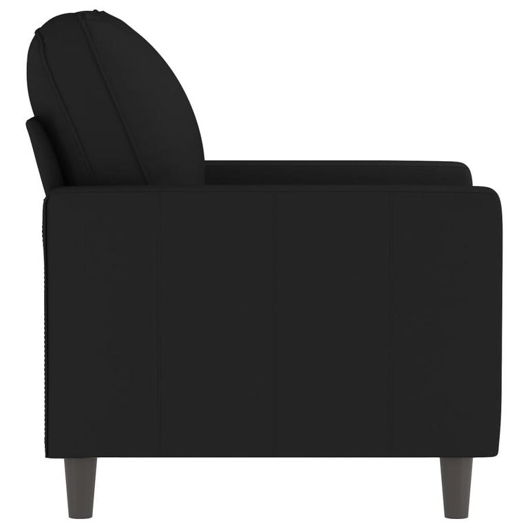 Fauteuil 60 cm fluweel zwart