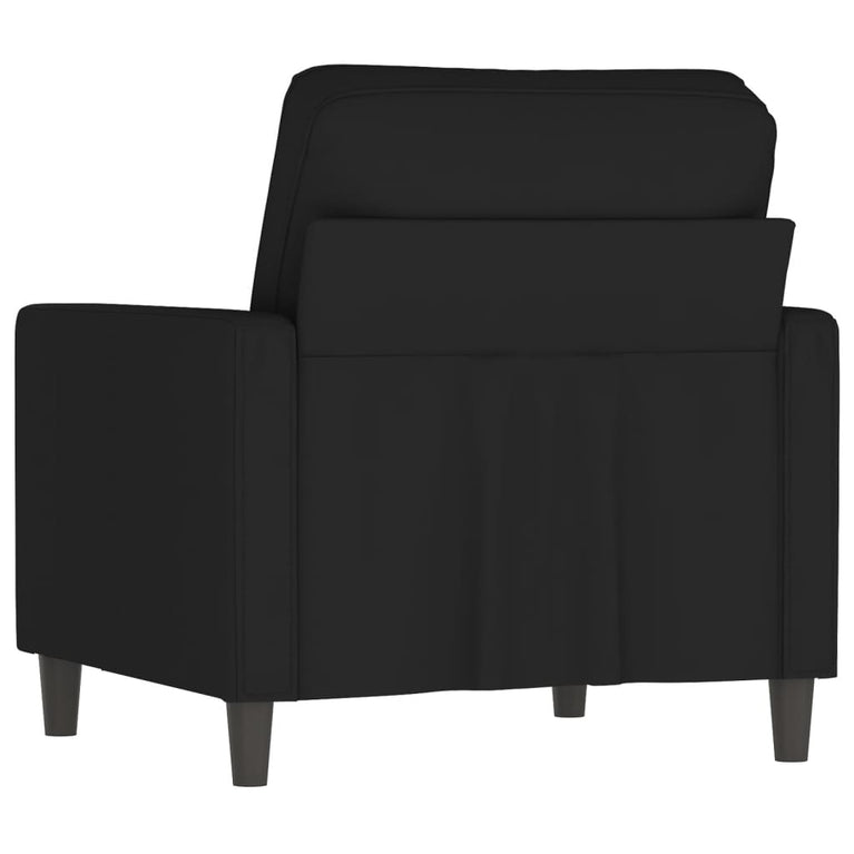 Fauteuil 60 cm fluweel zwart